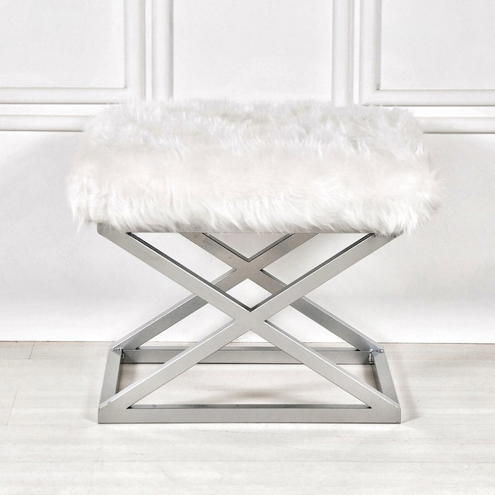 Atelier Del Sofa Capraz Plush Silver, White Atelier Del Sofa Capraz Plush Silver, White